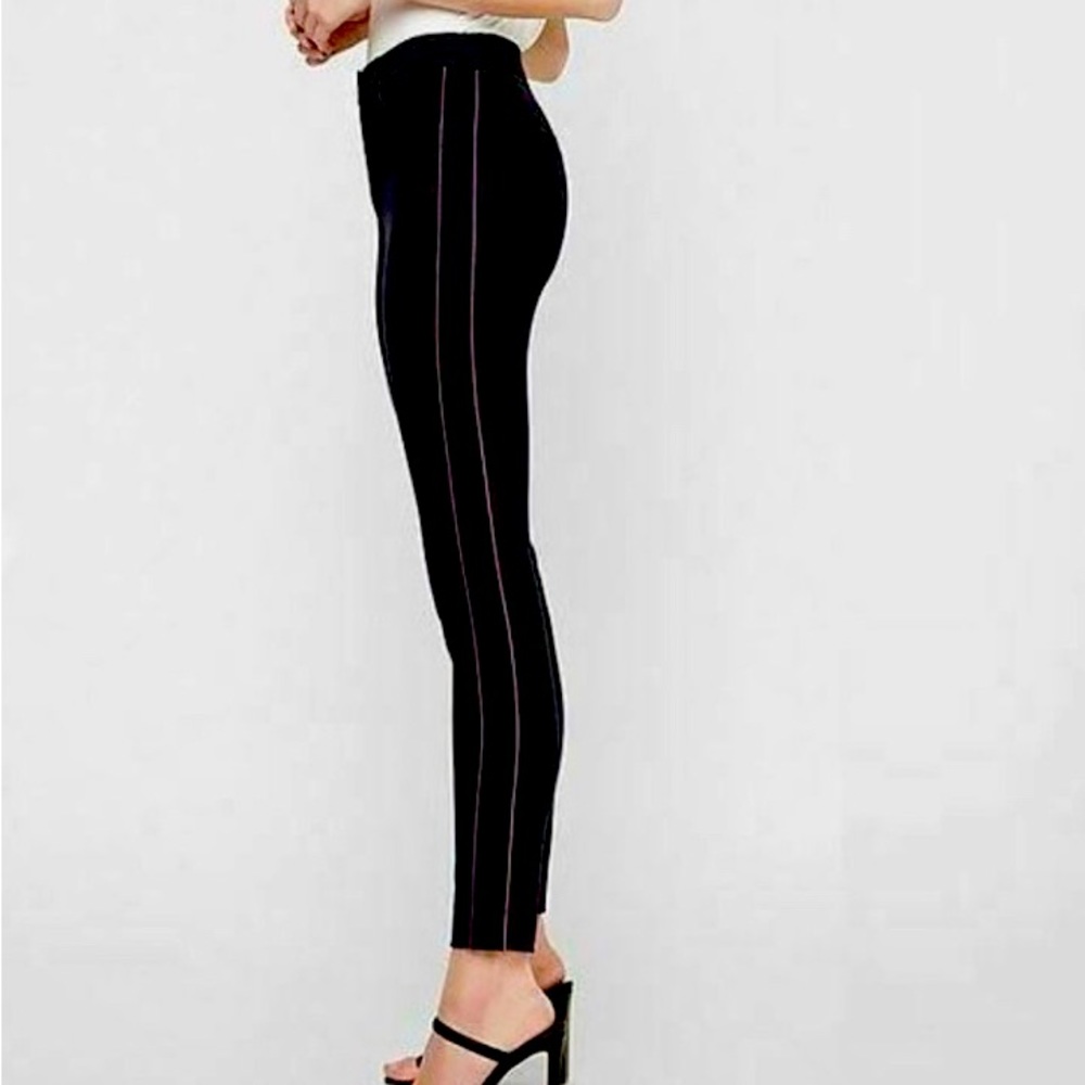 NWT Express Women's Skinny High Rise Side Stripe Stretch Pants NWT Size 0R